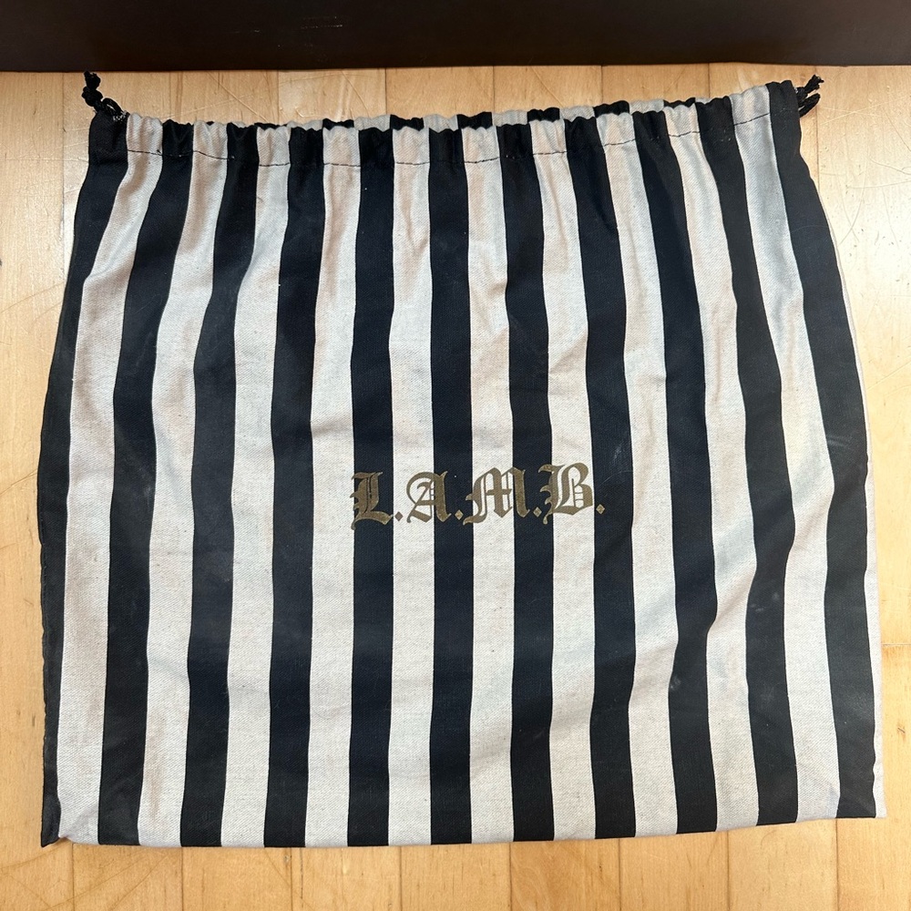 Rare L.A.M.B. Gwen Stefani "Kingston" Lipstick Tote + Stripped Cloth Bag - Picture 15 of 15